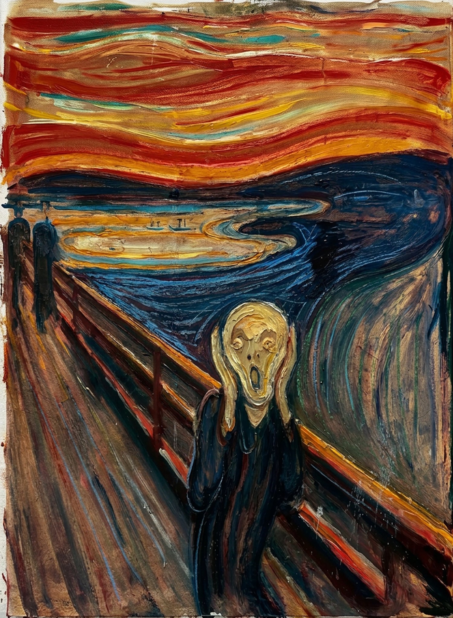 After Munch — The Scream, oil on canvas