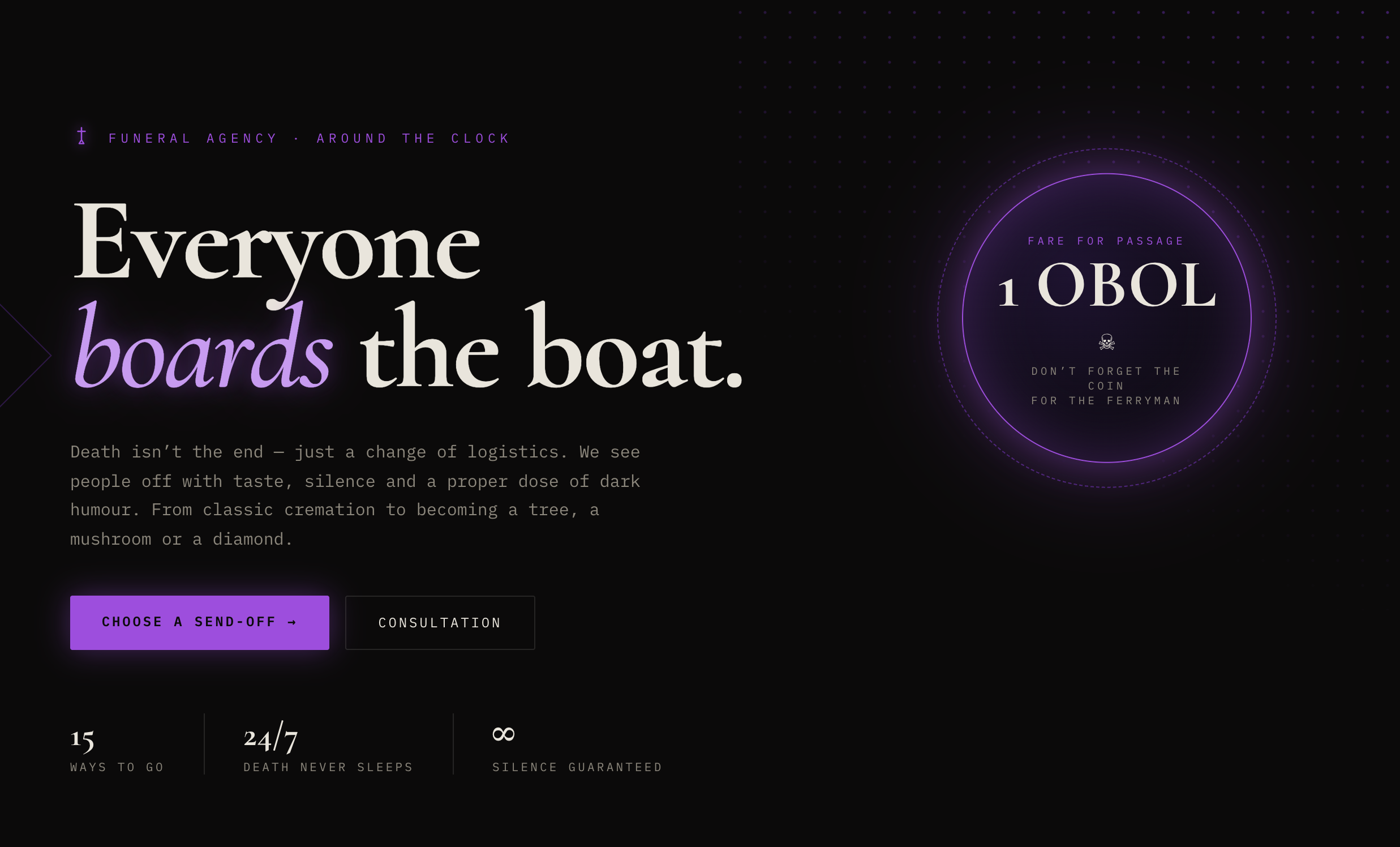 Hero: Everyone boards the boat, 1 OBOL coin
