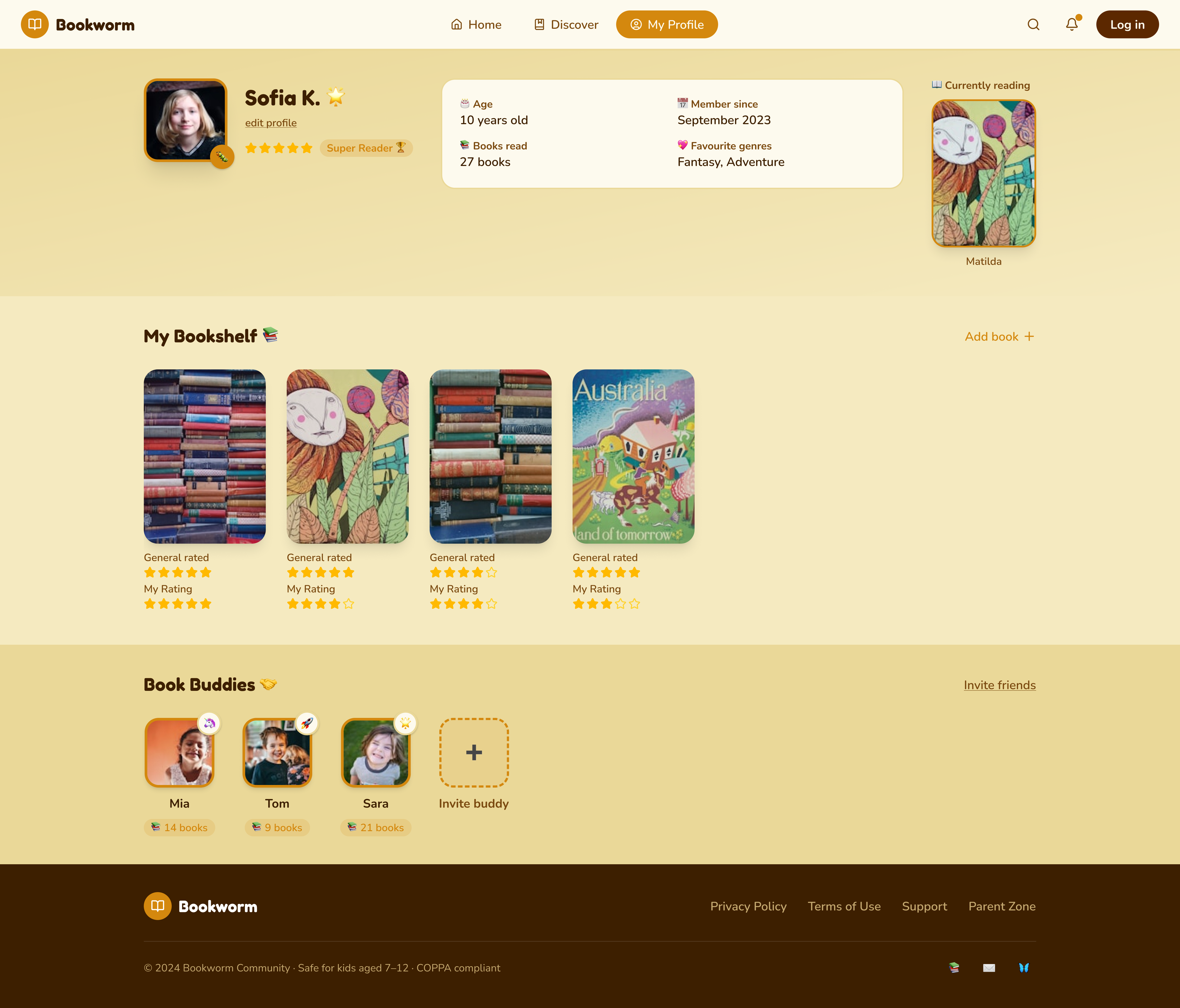 Bookworm — MY PROFILE