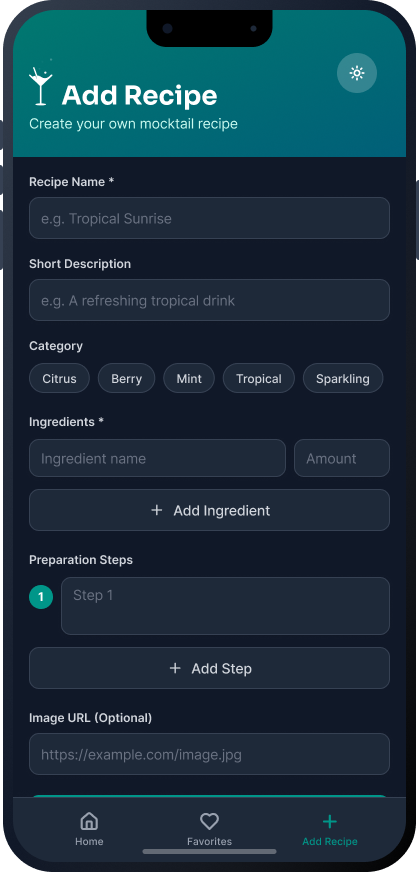 Add recipe dark