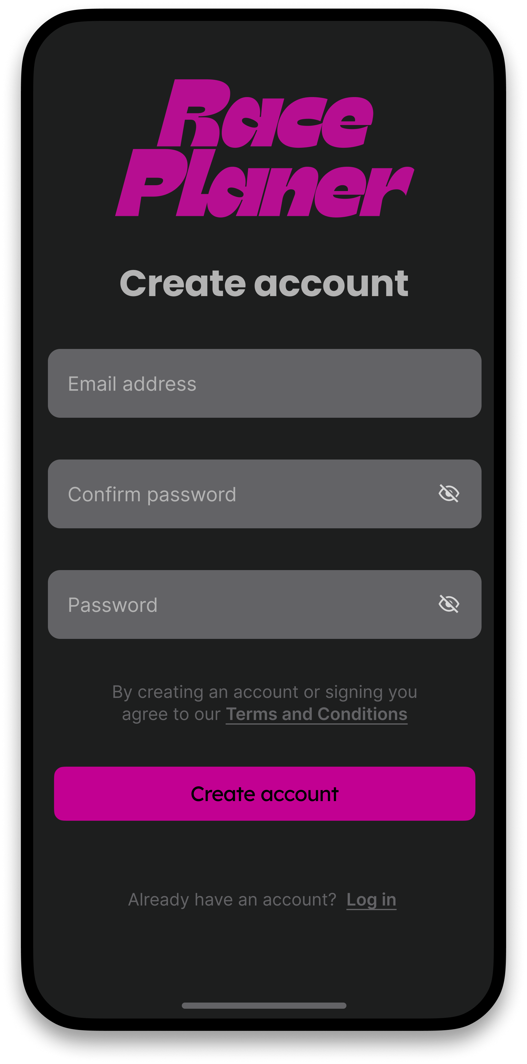 Create account