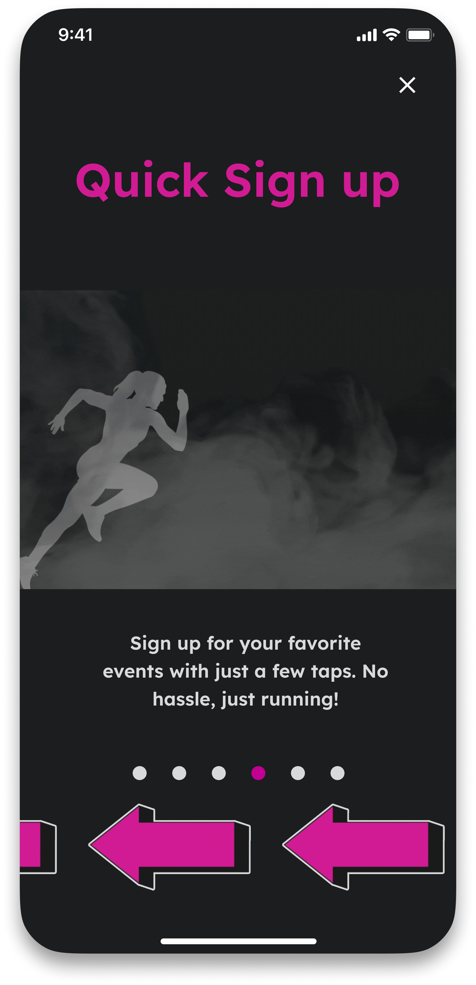 Quick sign up